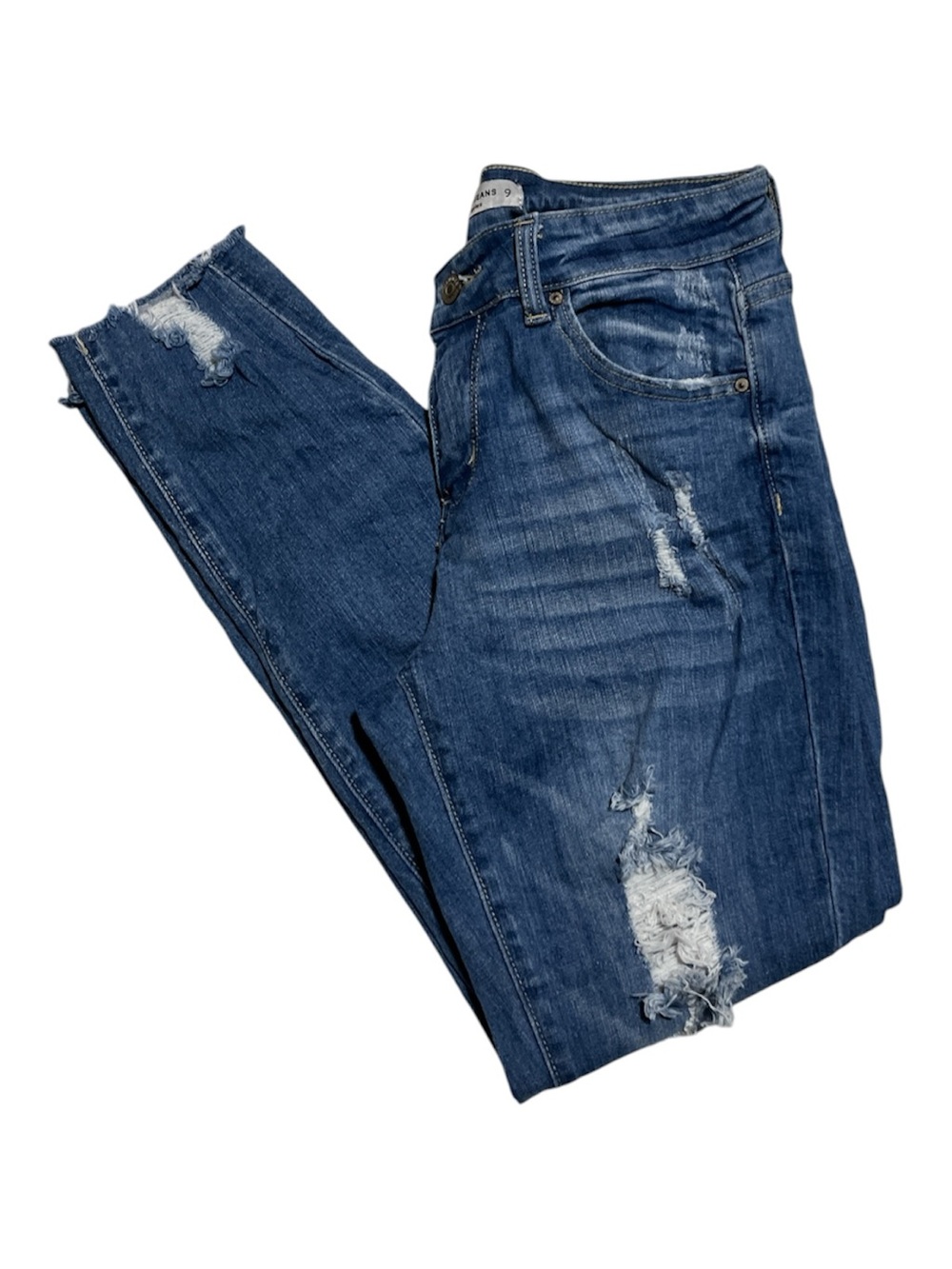 Hammer Jeans Distressed Slim Fit Blue Jeans Size 9